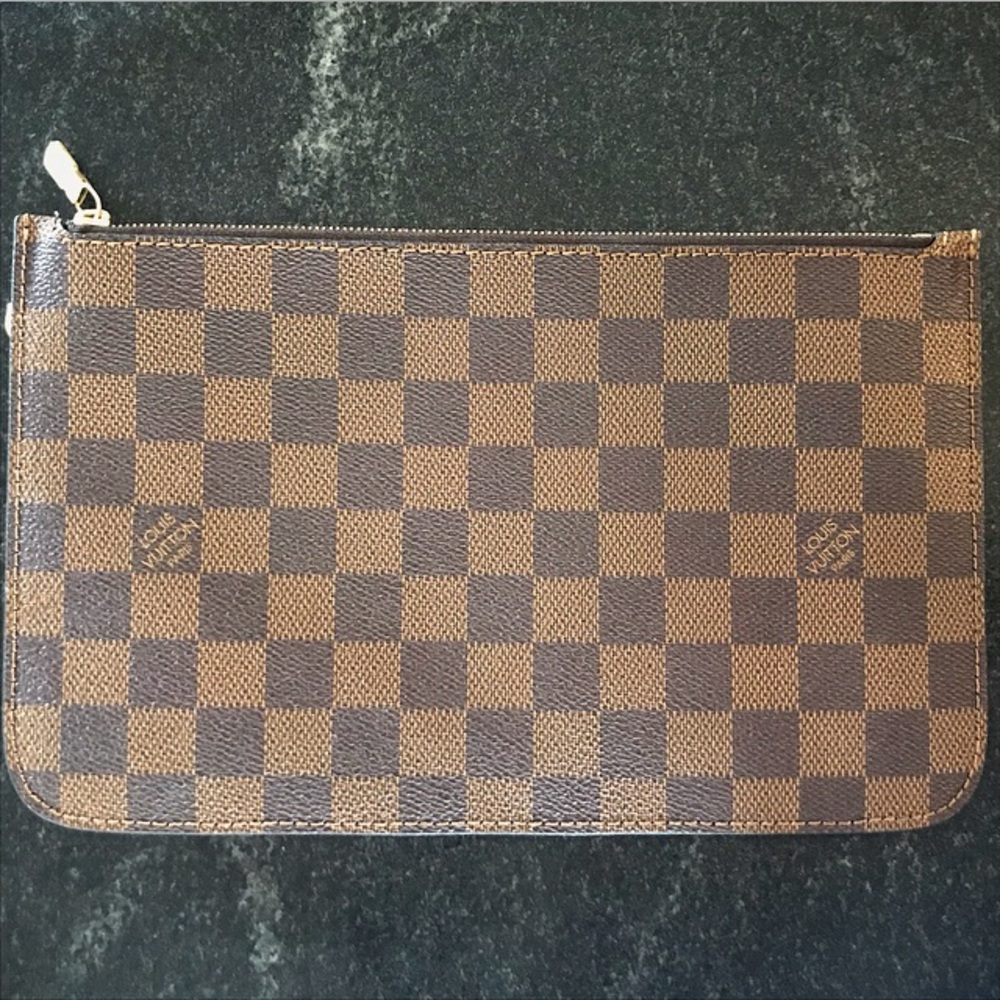 Louis Vuitton Wristlet Pouchette MM Damier Ebene